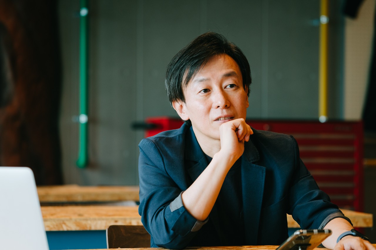 Cybozu CEO Yoshihisa Aono at the Cybozu office in Tokyo
