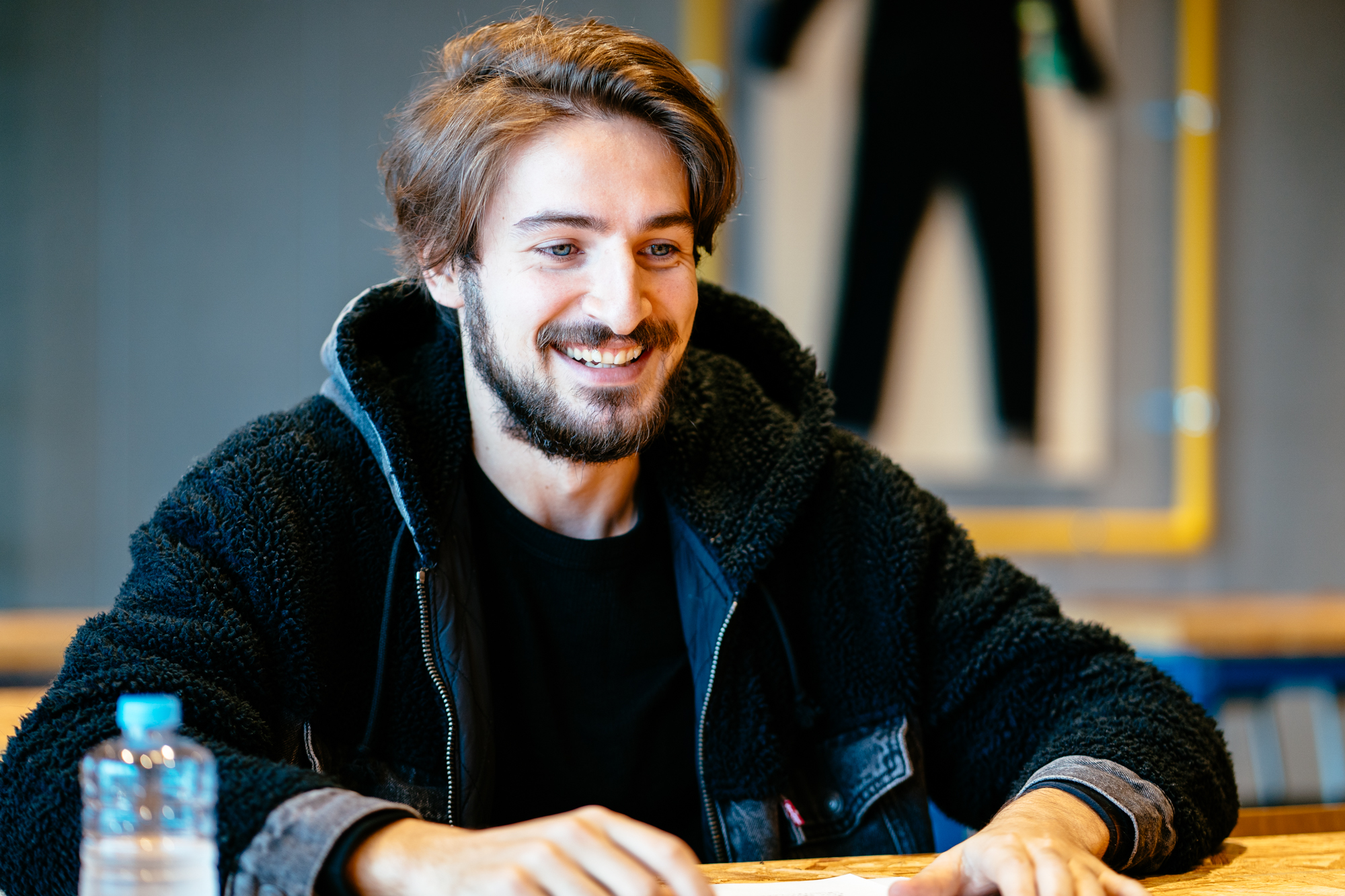 Peppe giving a broad smile